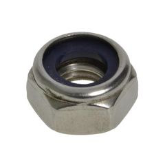 M2 x 0.40p Metric Coarse Stainless A2-70 G304 Hex Nyloc Nuts DIN 985