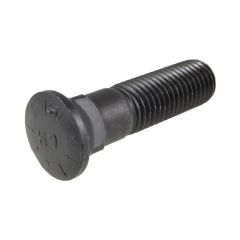 5/8" x 11 TPI UNC Coarse Plain Black Uncoated Raised Head Plow Bolt Only High Tensile Hobson
