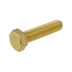 M5 x 0.80p Metric Coarse Brass Hex Set Screw / Hex Bolts DIN 933