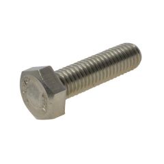 M2.5 x 0.45p Metric Coarse Stainless A2-70 G304 Hex Set Screw / Hex Bolts DIN 933