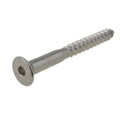 M8 (8mm) Stainless A4-70 G316 Countersunk In/Hex (5mm) Coach Screws