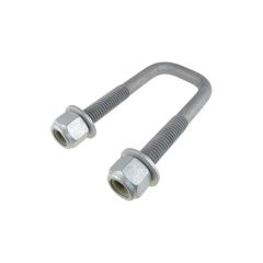 1/2" BSW x 40mm Inside (W) x 100mm Length (L) Galvanised Square U Bolts & Nuts