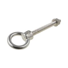 M6 x 60mm Metric Coarse Stainless A4-70 G316 Collar Eye Bolt Kit c/w Nut & Washer
