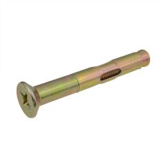 6.5mm x 35mm (M5 Thread) Zinc Yellow Countersunk Sleeve Anchor