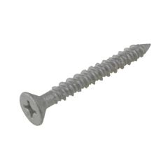 5mm x 32mm R1000 Silver Coating Countersunk Phillips (PH2) Self Tapping Concrete Screws