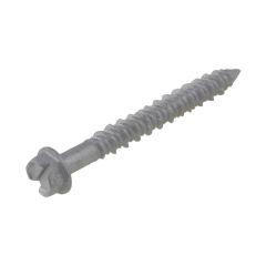 6.5mm x 32mm R1000 Silver Coating Hex Flange Slot Self Tapping Concrete Screws