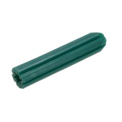 6.5mm x 25mm Green PVC Masonry Wallplugs to suit 10-12g Screws