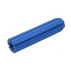 8mm x 25mm Blue PVC Masonry Wallplugs to suit 14-16g Screws