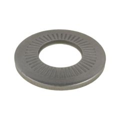 M3 (1/8") x 8mm x 0.6mm Stainless A2-70 G304 Serrated Conical Spring Washer NF E 25-511