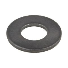 M6 (1/4") x 16mm x 1.4mm Plain Black Uncoated Heavy Washers Low Tensile HEC Standard