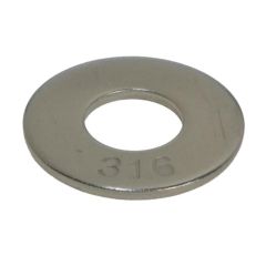 3/16" x 1-1/4" x 16g (M5 x 32mm x 1.6mm) Stainless A4-70 G316 Mudguard Fender Washers HEC Standard