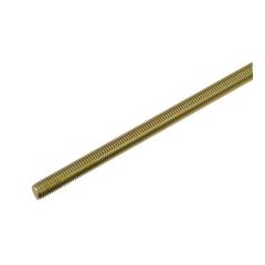 M10 x 1.50p x 1 Metre (1000mm) Metric Coarse Zinc Yellow High Tensile Allthread Threaded Rod DIN 975