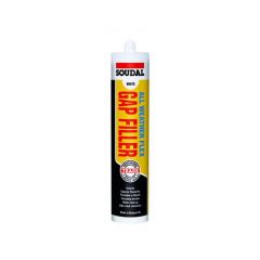 White All Weather Flex Gap Filler Soudal 300ml Cartridge 129181