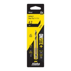 4.2mm Alpha ONSITE Plus Impact Step Tip Drill Bit - 1 Pack Carded C9STQRM042