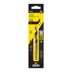 9mm Alpha ONSITE+ Impact Step Tip Drill Bit - 1 Pack Carded C9STQRM090