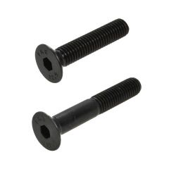 M3 x 0.50p Metric Coarse Plain Black Uncoated Class 12.9 Countersunk Head Socket (2mm Key) Screws DIN 7991