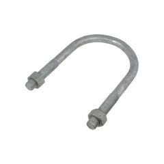 3/8" BSW x 22mm Inside (W) x 67mm Length (L) Galvanised Round U Bolts & Nuts
