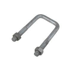 M10 x 42mm Inside (W) x 86mm Length (L) Galvanised Square U Bolts & Nuts