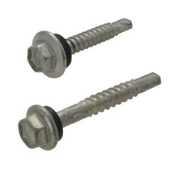 12g (5.50mm) NEO Galvanised Hex Flange (5/16") Coarse Metal Self Drilling Screws