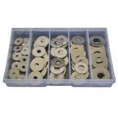 115 Piece 3/16" 1/4" 5/16" 3/8" 1/2" Mudguard Washer Stainless G304 Assortment Grab Kit127