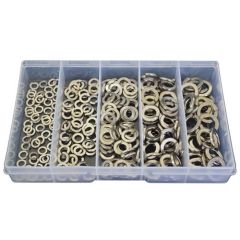 225 Piece M5 M6 M8 M10 M12 Spring Washer Stainless G304 Assortment Grab Kit133
