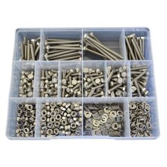 860 Piece M5 Bolt Nut Washer Stainless G304 Assortment Grab Kit240