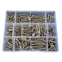 305 Piece 10g 12g 14g Countersunk Self Tapper Screw Stainless G304 Assortment Grab Kit258