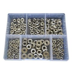 300 Piece 4g 6g 8g 10g 12g 14g Cup Washer Stainless G304 Assortment Grab Kit25