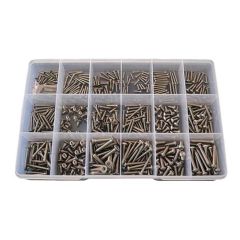 455 Piece 6g 8g 10g 14g Button & Countersunk Post Torx Security Self Tapper Screw Stainless G304 Assortment Grab Kit270