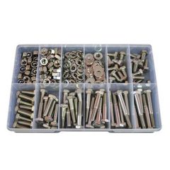 280 Piece M10 Bolt Nut Washer Stainless G304 Assortment Grab Kit280