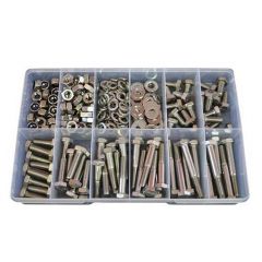 280 Piece M10 Bolt Nut Washer Stainless G304 Assortment Grab Kit280