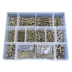 750 Piece M3 M4 Bolt Nut Washer Stainless G304 Assortment Grab Kit30
