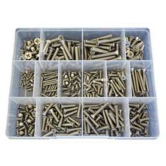 345 Piece M3 M4 M5 M6 Countersunk Machine Screw Stainless G304 Assortment Grab Kit38