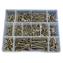 540 Piece 6g 8g 10g Countersunk Self Tapper Screw Stainless G316 Assortment Grab Kit63