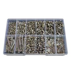 1020 Piece M6 Bolt Nut Washer Stainless G304 Assortment Grab Kit87