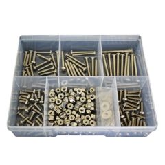 300 Piece 10-24 (3/16") UNC Button Socket Nut Washer Stainless G304 Assortment Grab Kit93