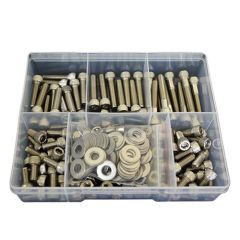 275 Piece 5/16" UNC Socket Cap Nut Washer Stainless G304 Assortment Grab Kit94