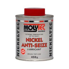 Nickel Anti-Seize Lubricant 450g Brush Top Tin Molytec M825