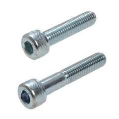 M2.5 x 0.45p Metric Coarse Zinc Class 12.9 Socket (2mm Key) Head Cap Screws DIN 912 / ISO 4762
