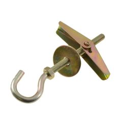 M5 x 50mm Zinc Yellow Cup Hook Spring Toggles