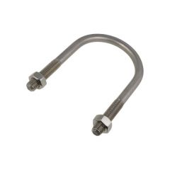 M10 x 22mm Inside (W) x 67mm Length (L) A4-70 G316 Stainless Round U Bolts & Nuts