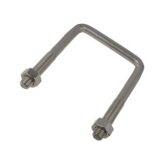 M10 x 42mm Inside (W) x 86mm Length (L) A4-70 G316 Stainless Square U Bolts & Nuts