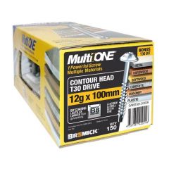 12g (5.5mm) x 100mm B8® Bremick MultiONE™ Contour Torx (T30) Screws Treated Pine