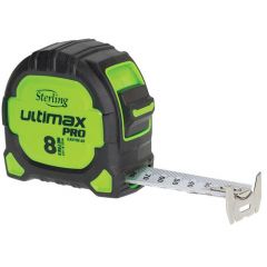 8m x 27mm Easyread Pro Double Sided Metric Tape Measure Ultimax Sterling TMFXE8027