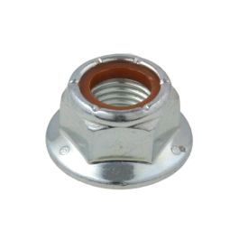 3/8" Flange Lock Nuts Serrated 24 TPI UNF Fine Thread Imperial Zinc Plated Steel