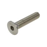 M10 x 1.50p Metric Coarse Stainless A2-70 G304 Countersunk Head Socket (6mm Key) Screws DIN 7991